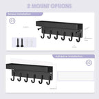 VIS'V Key Holder Wall Mount, Adhesive Key Rack - Image 2