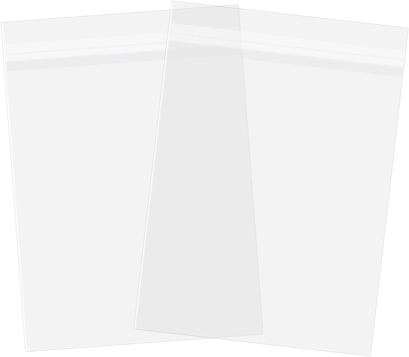 AUEAR 18" x 24" (100 Pack) Clear Plastic Sleeves - Acid Free 1.6mil Crystal Resealable Bags -Fit for Clothing, Household, Premium Packaging