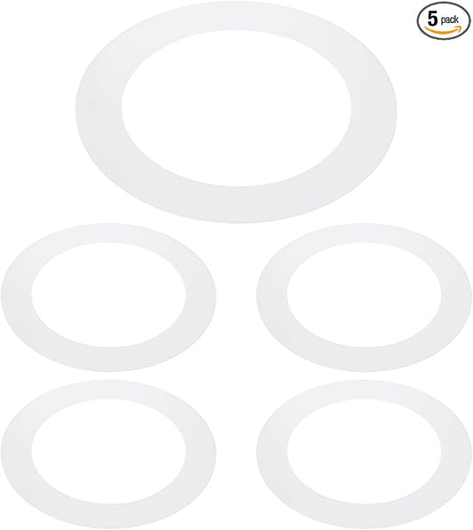 PATIKIL 6.3" ID 8.7" OD Plastic Trim Ring, Translucent Matte White by PATIKIL
