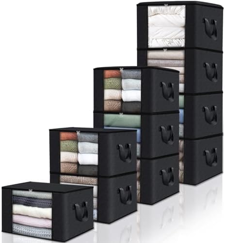 Fab totes 10 Pack Storage Bags for Clothes Blanket Storage Bins by Fabtotes