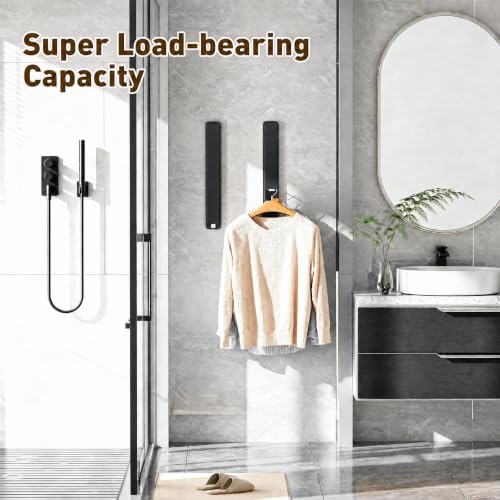 Clothes Drying Rack, Laundry Room Wall Mounted Retractable Clothes Hanger - Image 5