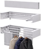 Wall Mounted Drying Rack, 23.6" Retractable Clothes Drying Rack, Heavy Duty by CEHIFIA