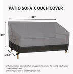 Easy-Going Heavy Duty Outdoor Bench Couch Cover, 88Wx32.5Dx33H inch - Image 6