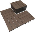Interlocking Deck Tiles Outdoor Waterproof, Composite Patio Flooring by SHPAIDIRECT