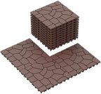 Patio Deck Tiles, Interlocking Deck Tiles, Stone Texture PP Outdoor Floor Tiles - Image 2