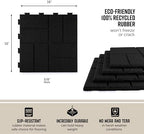 Playsafer Brick Rubber Interlocking Tiles | 16 X 16 | Easy Install - Image 4