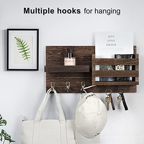 Lwenki Mail Organizer for Wall Mount – Key Holder - Image 3