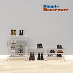 Simple Houseware 3-Tier Stackable Mesh Shoe Rack - Image 7