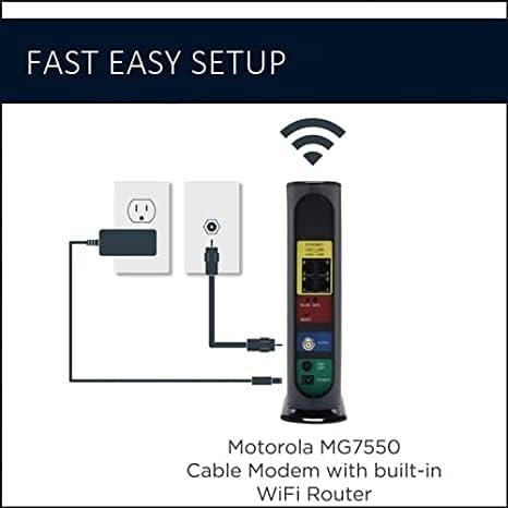 Motorola MG7550 Modem Wi-Fi Router Combo - Image 3