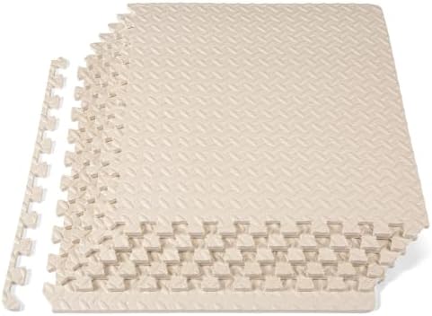 ProsourceFit Exercise Puzzle Mat 1/2-inch, EVA Interlocking Foam Floor Tiles by ProsourceFit