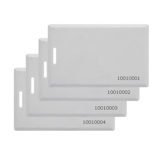 100 pcs 26 Bit Proximity Clamshell Weigand Prox Swipe Cards Compatable - Image 5