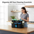 Ytonet Large Cleaning Caddy Bag, Cleaning Supplies Organizer - Image 2