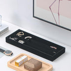 2Pcs Desk Drawer Storage Tray, Nightstand Organizer Tray, Necklace Bracelet - Image 3