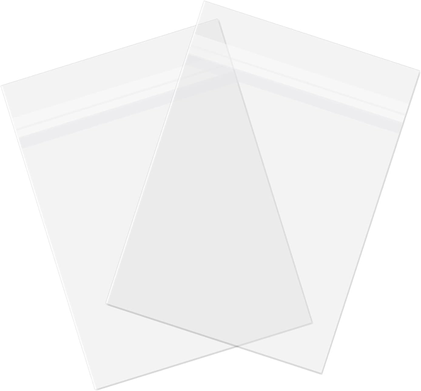 AUEAR 8" x 10" (100 Pack) Clear Plastic Sleeves - Acid Free 1.6mil Crystal Resealable Bags -Fit for 8x10 Prints & Photos, Handicraft