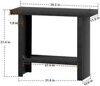 Console Table, 39.3" Rectangular Modern Entryway Table - Image 3