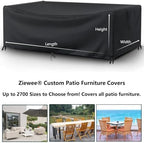 Outdoor Patio Furniture Set Covers Waterproof 600D Garden Dining Table Cover - Image 2