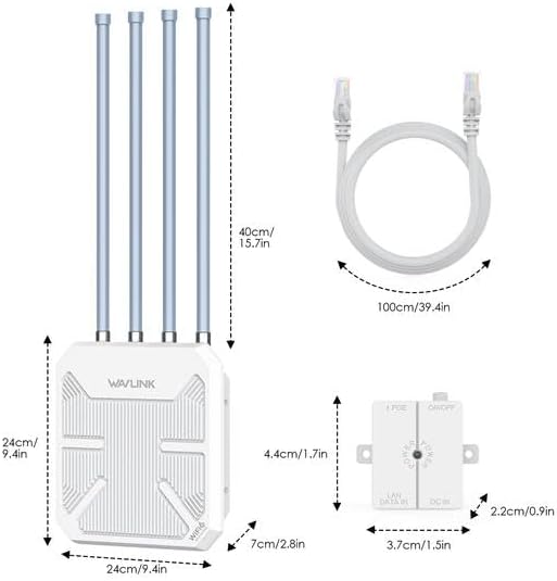 WAVLINK 2026 AX3000 WiFi 6 Wireless Outdoor Wireless Access Points, Long Range - Image 3