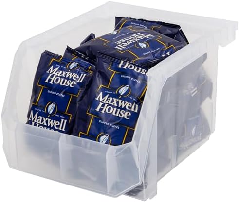 ReadySpace Medium-Tall Stackable Plastic Storage Bins - Image 4