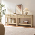 SICOTAS 79" Rattan Console Table - Image 6