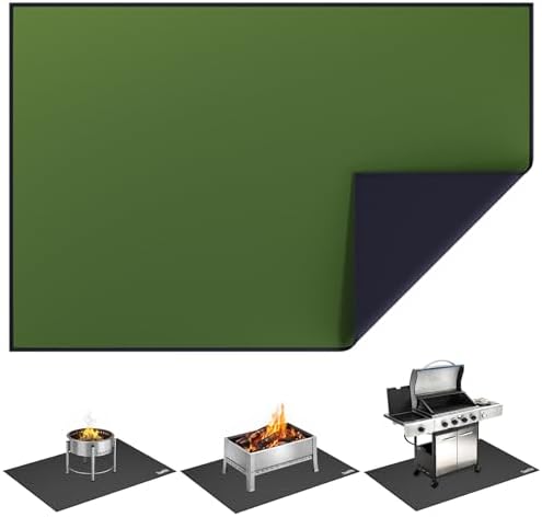 Tamfile 68x48 Inch Grill Mats for Blackstone, Fire Pit Mat for Solo Stove by Tamfile