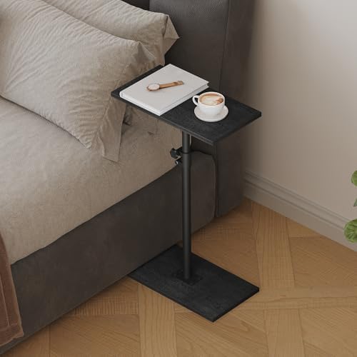 MAHANCRIS Narrow Side Table, Height Adjustable Sofa Table, Tall Couch Table - Image 2