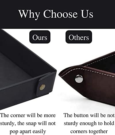 CASIRENA Faux Leather Valet Tray Organizer - Image 3