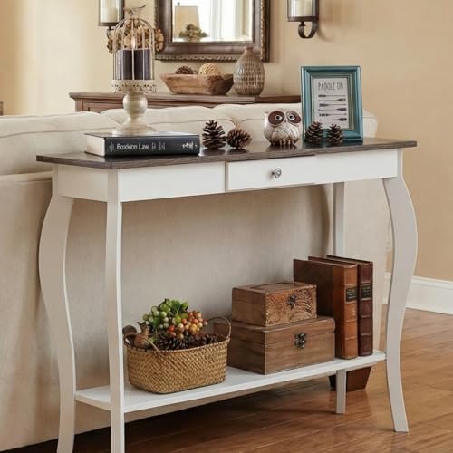 ChooChoo 39" Narrow Farmhouse Entryway Table - Image 3
