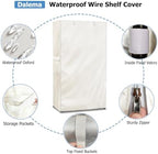 Storage Shelf Cover, Outdoor Heavy Duty 600D 60''W x 18''D x 72''H Dustproof - Image 6