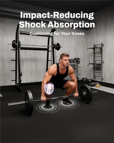 AIRHOP 0.56in Thick 24 Sq Ft Exercise Equipment Mats, 6 Tiles Upgraded Rubber - Image 3