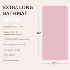 OTHWAY Bathtub Mat Non Slip, Extra Long Rubber Bath Mat - Image 5