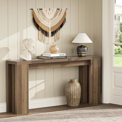 karlott 70.9" Long Console Table, Farmhouse Entryway Table, Fulton Pine - Image 6