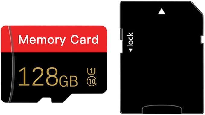 Micro Memory Card 128GB with Adapter, C10/U1/UHS-I/A1 TransFlash Card, TF Card by Unknown