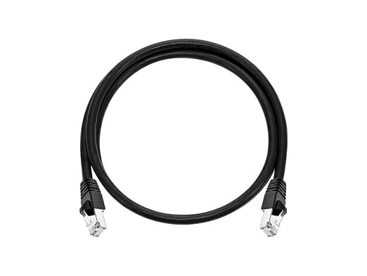 Monoprice Cat6A 3ft Black Patch Cable Double Shielded 26AWG 10G Pure Bare - Image 3