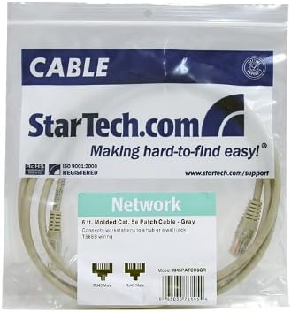 STARTECH.COM 6 FT Gray Molded CAT5E UTP Patch Cable - Image 3