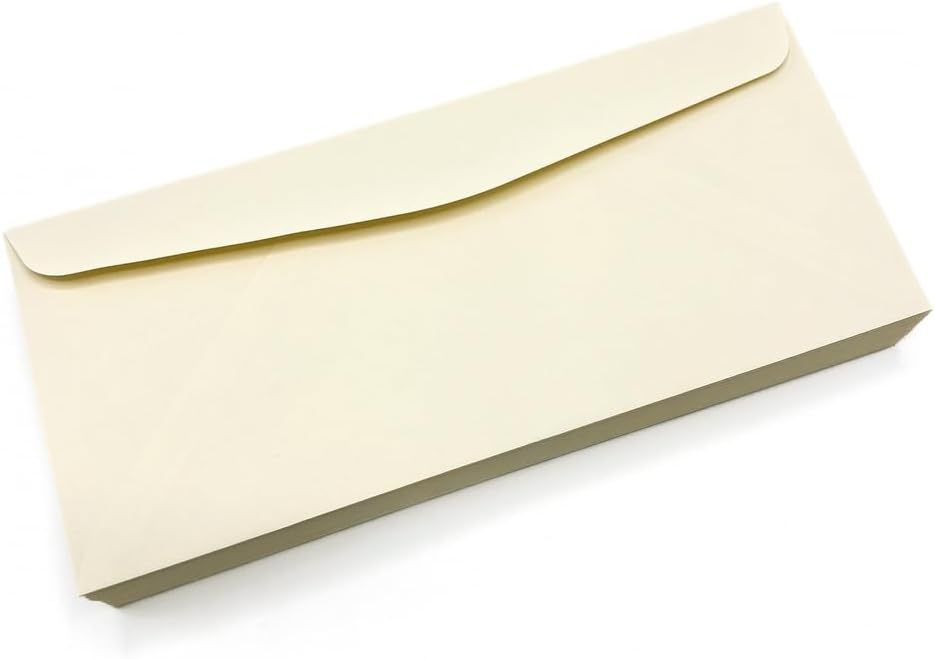 Limited Papers (TM) No. 10 Regular Standard Mailing Envelope - Pastel - Soft - 24 Pound (4.8 inch x 9.5 inch) - Announcement, Invoices, Checks, Letters, Contracts, Business Envelopes (Cream, 250)