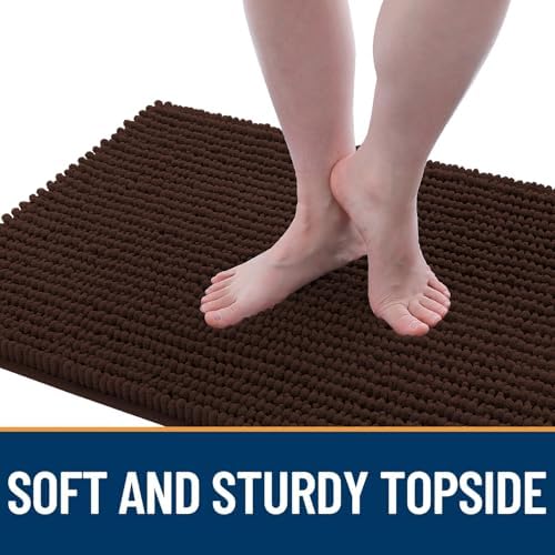 OLANLY Dog Door Mat for Muddy Paws 47x17, Extra Absorbent Chenille Mud Mat - Image 3