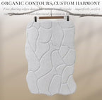 BSICPRO Bathroom Rugs, 32x20 Scalloped Bath Mats - Image 3