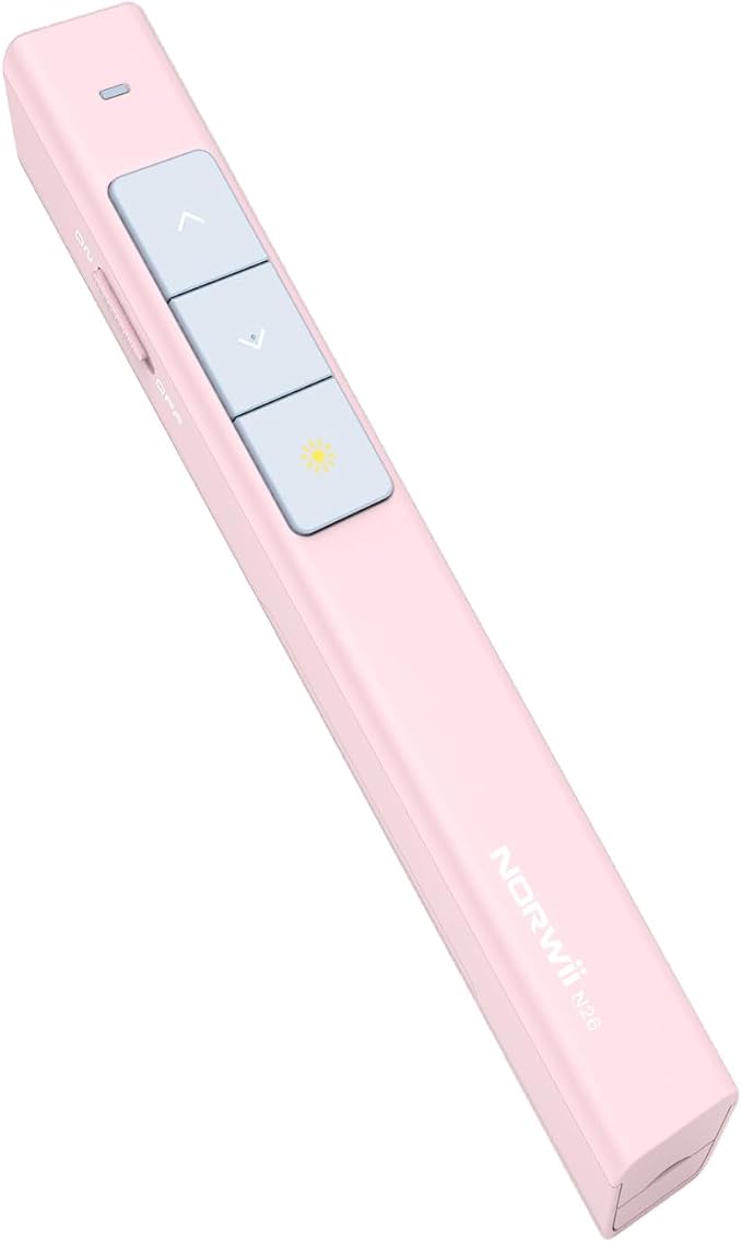 Norwii N26 Wireless Presentation Clicker, Presentation Remote, PowerPoint by Norwii