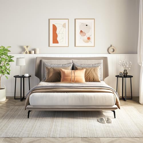 HOOBRO Side Table, Round End Accent Table - Image 5