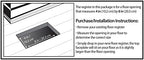 Decor Grates PL408-BLK-10 Louvered Plastic Floor Register, 10 Pack - Image 2