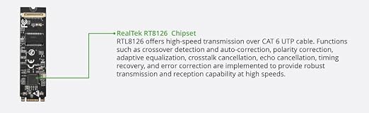 IO CREST M.2 M-Key PCI-e 3.0 Interface Single Port 5.0 Gigabit Ethernet Modules - Image 9