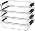 Vtopmart 4 Pack 6 Qt Plastic Storage Bins by Vtopmart