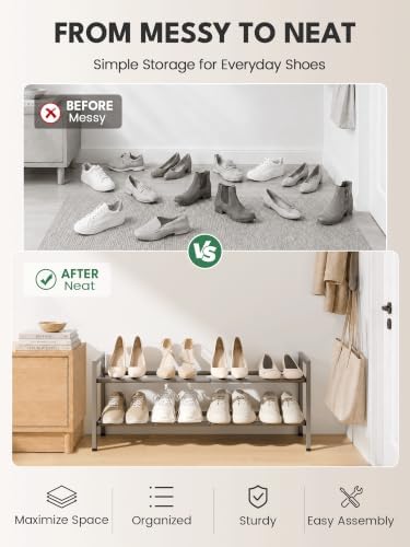 Bumusty 2 Tier Expandable Shoe Rack - Image 7