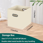 Foldable cube storage bins, Fabric Storage Box Cubes Organizer Baskets - Image 2