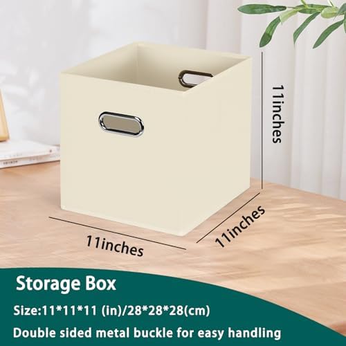 Foldable cube storage bins, Fabric Storage Box Cubes Organizer Baskets - Image 2
