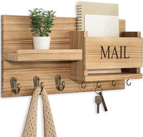 Lwenki Mail Organizer for Wall Mount – Key Holder by Lwenki