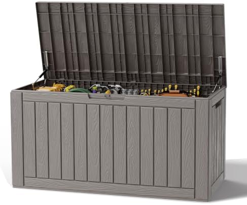 Outdoor Storage Deck Boxes Waterproof, Waterproof and UV Resistant Outdoor by NBYSGO
