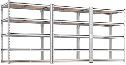 REIBII 2020LBS Garage Shelving Heavy Duty Metal Shelving 5 Tier Storage Shelves by REIBII