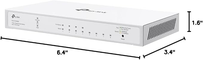 TP-Link Festa FS308GP 8 Port Gigabit Smart Managed PoE Switch 4 PoE+ Port @62W - Image 7