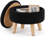 Simple Deluxe 13" Round Storage Ottoman by SimpleDeluxe